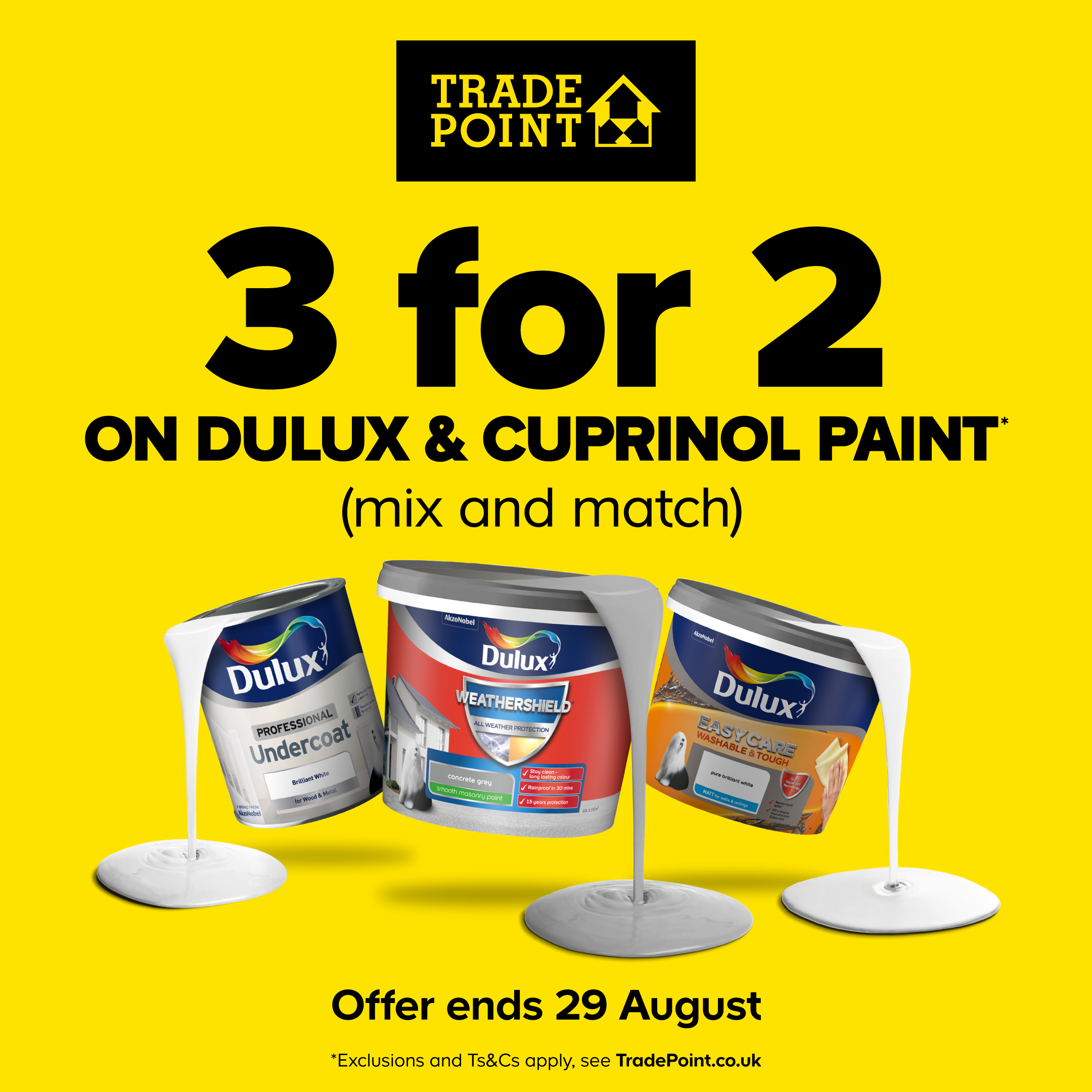 3 for 2 paint at TradePoint Painting and Decorating Association