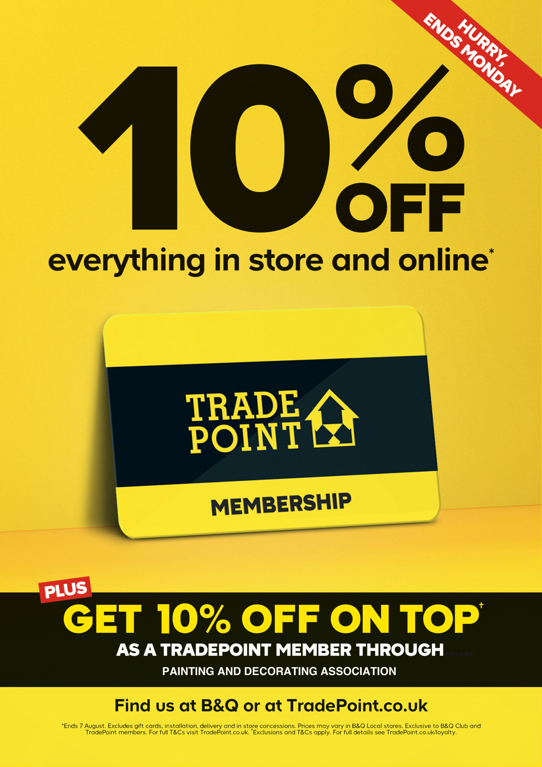 10 percent off tradepoint flyer