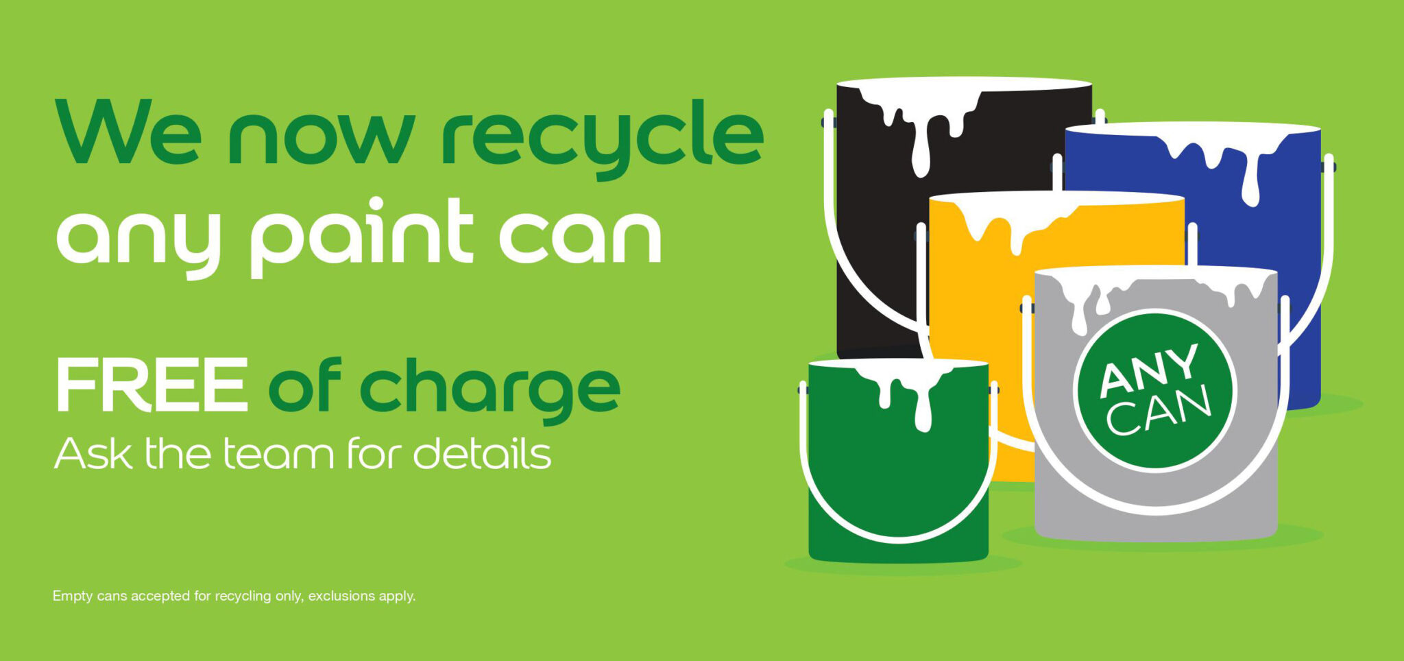 Dulux Decorator Centre updates its can recycling service to help even