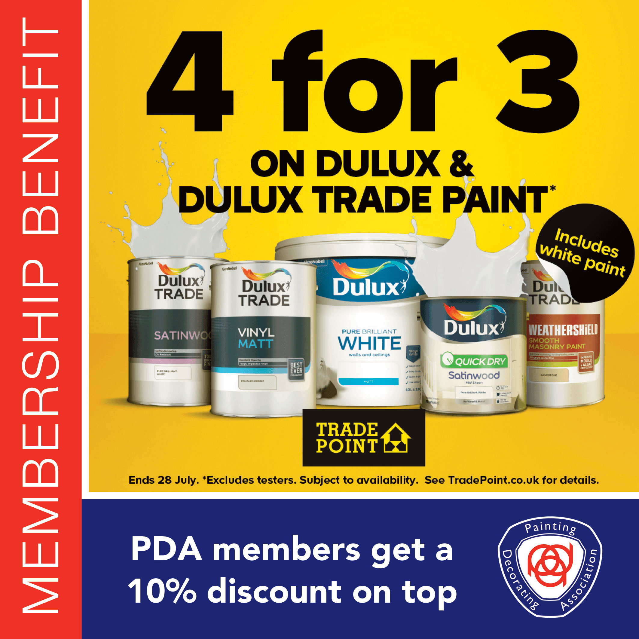 4 for 3 at TradePoint - Painting and Decorating Association